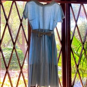 Vintage 1950s light blue dress